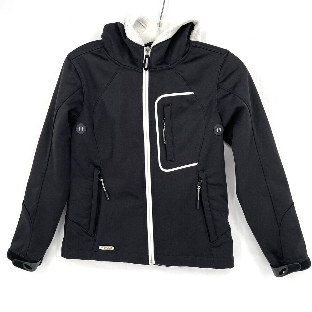 Black Mountain Summit Coat‎ Women's Size Small Soft Fleece Snowboard Ski Hooded